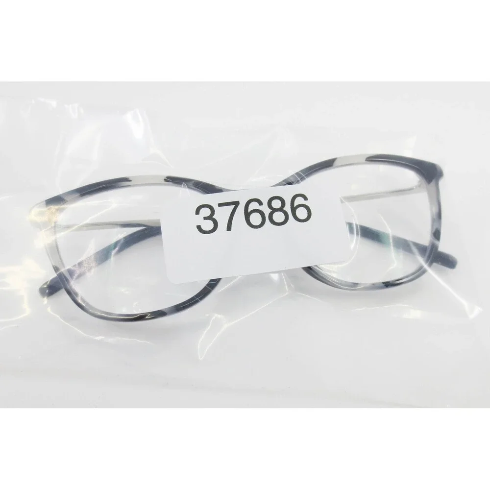 Donna Karan DK7009 015 Grey White Marble Cat Eye Eyeglasses Frames 52-16-135